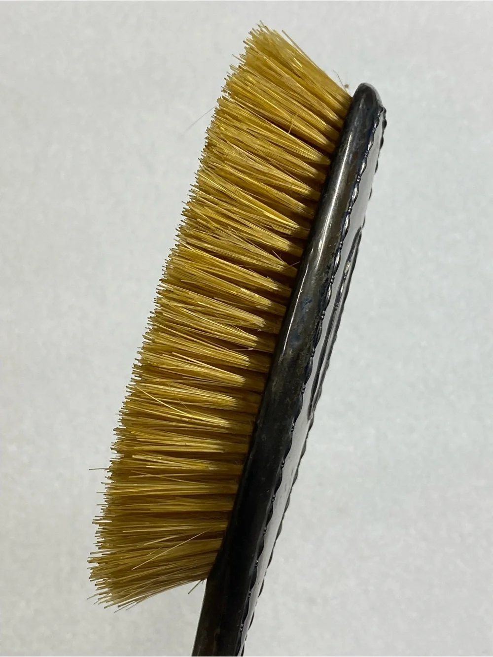 Antique TIFFANY & Co Sterling Silver Hair Brush 19th Century Monogram: HCF VON